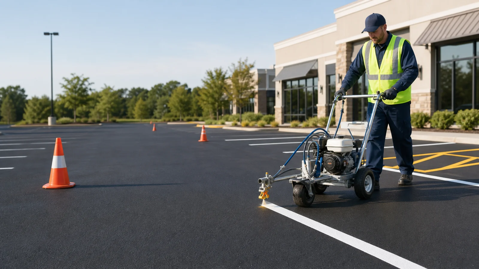 Parking Lot Line Painting in Collingwood